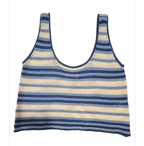 Solid & Striped The Charlie Knit Tank & Shorts Set Blue Large NWT - Picture 11 of 11